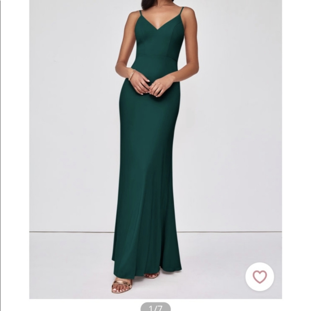 Azazie Bridesmaid Dress in Pine - Satara